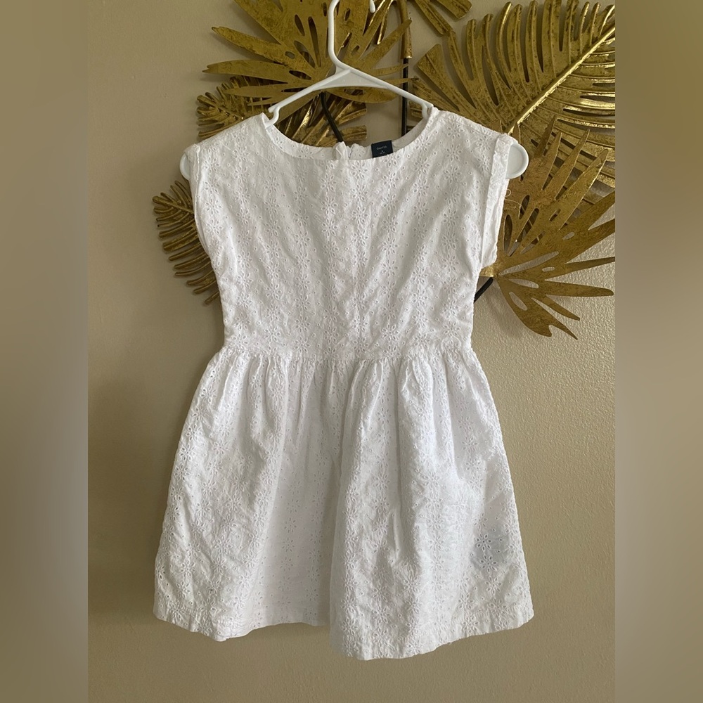 GAP White Eyelet Kids Dress